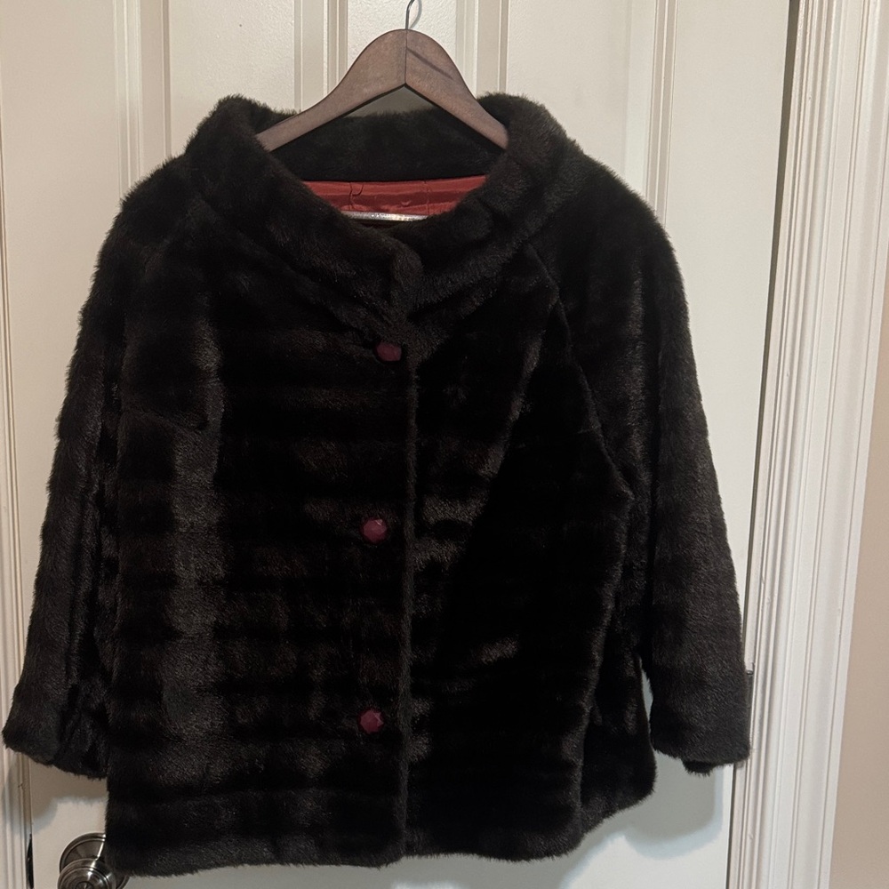 Vintage dark brown Fur Coat